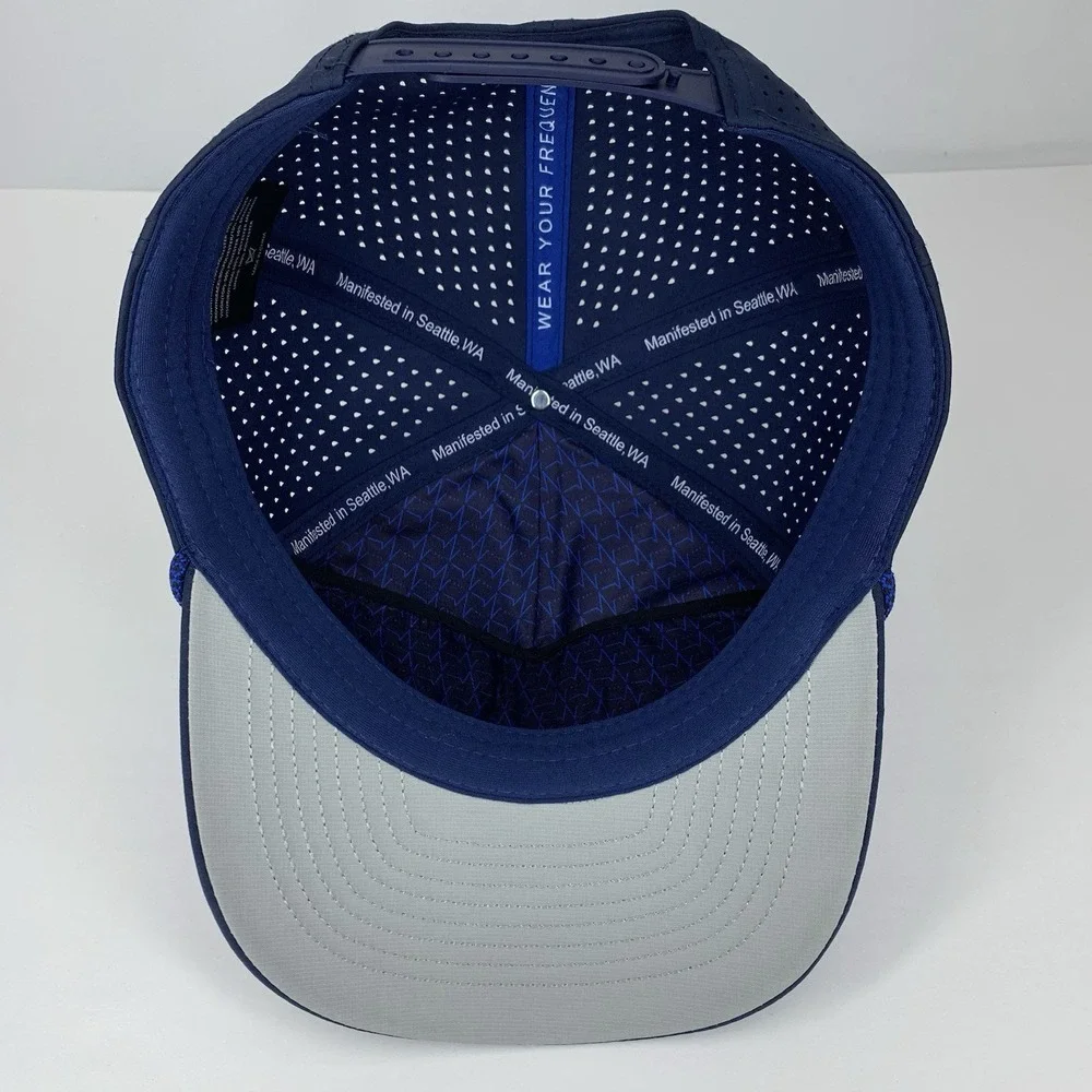 VYBE Hat Blue Mesh Rope Adjustable Performance Snapback Baseball Cap - Picture 12 of 16